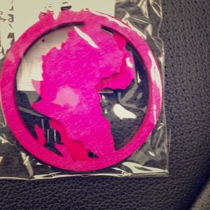 Hot Pink Africa Earrings